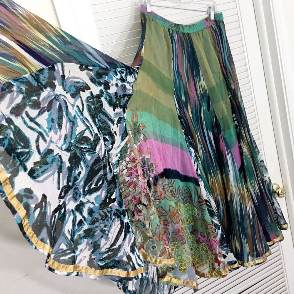 Soft Surroundings Layered Maxi Skirt